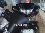 Full đầu đèn 2 tầng lắp Sirius 50-110cc kèm ốp đầu bợ cổ TẶNG DEMI+CHÂN H4