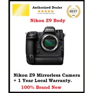 Nikon Z9 Mirrorless Camera (Body) + 1 Year Nikon Singapore Warranty)