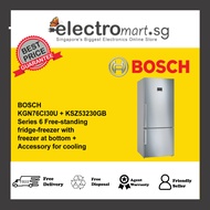 BOSCH KGN76CI30U + KSZ53230GB plug Series 6 Free-standing fridge-freezer with freezer at bottom + Ac