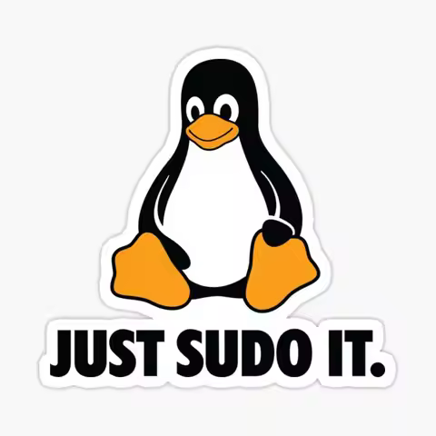 Linux Just Sudo It 5PCS Stickers for Bumper Anime Car Laptop Funny Decor Background Living Room Room