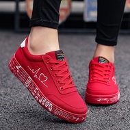 Red Shoes Women Sports Shoes Women Casual Canvas Shoes