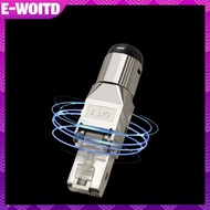 E-WOITD 1Pcs RJ45 Shielded Toolless Modular Termination Plug RJ45 Cat8 Cat7 Cat6A Connector 2000MHz 