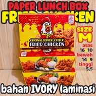 SIZE M - contents 100- Laminated Paper Lunch Box Fried Chicken Dkriuk