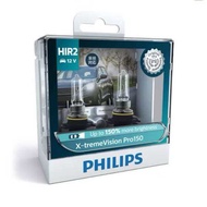 หลอดไฟหน้า แสงขาวอมเหลือง PHILIPS รุ่น X-Treme Vision PRO150 +150% H1 H4 H7 H11 HB3 HB4 HIR2