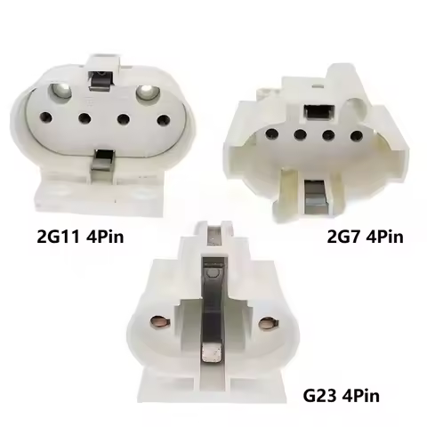10pcs 2G11 2G7 G23 4 Pin 2Pin PLS Ultraviolet UV UVC LED CFL Fluorescent Halogen Tube Bulb Base Lamp