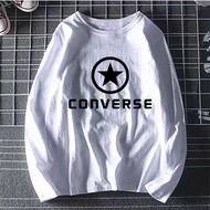 CONVERSE TSHIRT WOMEN MEN LENGAN PANJANG Baju Perempuan Lelaki Long Sleeves T-Shirt Sport Cotton Muslimah Viral Fashion