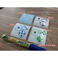 sticker dadu cc motor