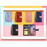 Flash diamond Case for Xiaomi 14 Ultra Pro Redmi A3 POCO M6 Pro Note 13 Pro + Light luxury Solid color Flip Slim Shockproof Protective Cover