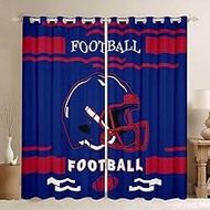 Feelyou Football Curtains for Bedroom Living Room Buffalo 30%-50% Blackout Shades Football City Fans