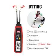 UNI-T SMD Multimeter UT116A UT116Cตัวต้านทาน-เครื่องทดสอบตัวเก็บประจุไดโอด (RCD) DCVความต่อเนื่องเคร