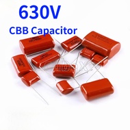 10Pcs CBB22 Metallized Polypropylene Capacitor 630V Voltage Rated 104J/154J/224J/334J/474J/684J/824J