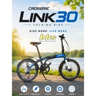 clear stock CROSSMAC Link30 folding bike 40620" 8s aluminum frame