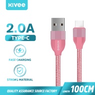 KIVEE Date kabel charger,charger fast charging Cable,5V/2A,Type-C Charging Cable,1M,untuk Ipad Table