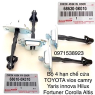 bộ 4 giới hạn mở cửa TOYOTA VIOS YARIS COROLLA ALTIS INNOVA HILUX FORTUNER CAMRY 2002-2018 giá rẻ686