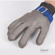 ESPOIR1 Protection Gloves Work Mesh Butcher Mittens Hand Protection Stab Resistant Glove
