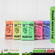 Plastic cup bag 1 glass/ plastic 1 cup small plastic/ plastic cup 10x30 thick colorful plastic