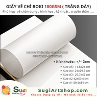 giấy roki 180gsm A3 / A4 / A5 - giấy vẽ kỹ thuậy chân dung hình họa ....