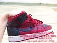 正品 Nike Air Jordan 1 Mid Reverse Banned AJ1 紅色 中筒 籃球鞋 554724-601