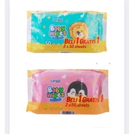 Larisst Baby Wet Wipes 2X50s Non-Alcoholic Baby Wet Wipes