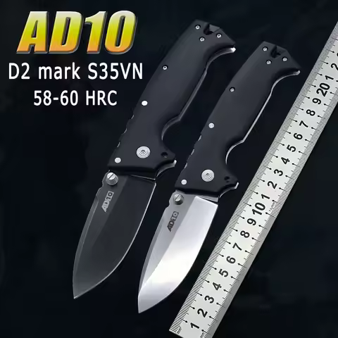 Folding Knife G10 Handle D2 Blade Knife Military Tactical Knife Survival Hunting Self Defense Pocket