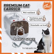 CATTO Premium Multi-function Portable Pet Cat Carrier Dog Big Cage Travelling Box Sangkar Kucing Ful