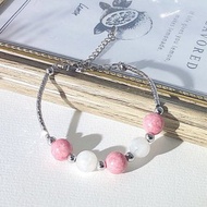 月亮石 月光石 薔薇輝石 水晶手鏈 天然石 生日禮物 愛情