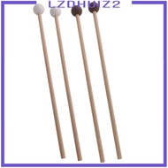 [Lzdhuiz2] 2Pcs Xylophone Mallet Chime with Wood Handle Wood Mallets Percussion Sticks