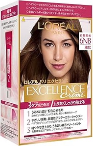 L'Oreal Paris Excellence R Liquid Type Dye for Gray Hair, 6NB Slightly Bright Natural Chestnut Color
