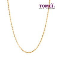 TOMEI Twisted Necklace 60cm, Yellow Gold 916/22K