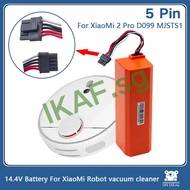 5 Pin 14.4V 5.2Ah 6.5Ah Lithium Rechargeable Battery For XiaoMi 2 Pro D099 MJSTS1