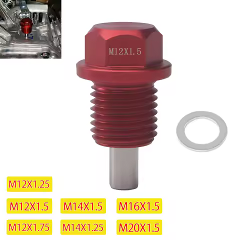 Magnetic Oil Drain Plug Bolt Nut for Engine Oil Sump Car Truck M12 M14 M16 M20 Thread 1.25 1.5 1.75 