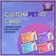 IC Kucing - Custom Pet ID Card ( BUY 2 GOT FREE 1 BNW CARD )