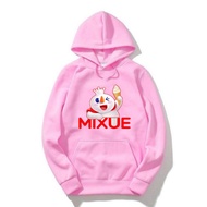 jaket sweater hoodie anak motif mixue laki laki perempuan usia 5-12 tahun