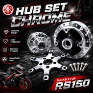 NEW HUB CHROME  SET RS150 RS V1-V2 HIGH QUALITY ACCESSORIES SPAREPARTS MOTORCYCLE
