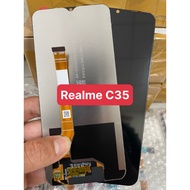Realme C35 Zin Screen Sharp Display / Full Screen Tempered Glue Included