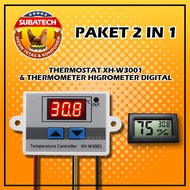 Paket Thermostat Termostat Digital XH Termometer Higrometer Mesin Tetas Telur