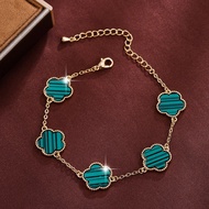 Copper Bracelet大气花朵gelang tembaga轻奢Charm bracelet for woman mothers day gift ideas 0.00 Barang Free 
