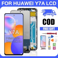 Original LCD with Frame For Huawei Y7A  LCD Display Touch Screen Display