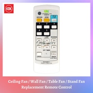 [𝗥𝗲𝗮𝗱𝘆 𝗦𝘁𝗼𝗰𝗸] Universal KDK Ceiling / Table / Stand / Fan Replacement Remote Control KY143 A11YS K14Y9 K14X8 R48SP M40MS