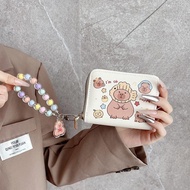 Cute Kapibara Coin Purse Cute Student Short Zipper Card Holder ID Card Holder