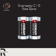 😍Local Seller😍 Eveready C / D Size Batteries 2pcs