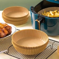 50pcs/set Air Fryer Paper Disposable Air Fryer Parchment Liner Oil and Waterproof Oil Paper