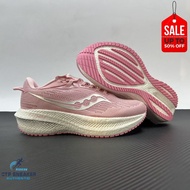 Saucony Triumph 21 Genuine Shoes In Pink For Women Fullbox