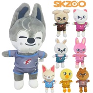 New Skzoo Plush Toys 20cm Stray Kids Plush Wolf Chan Cartoon Stuffed Animal Plushies Doll Kawaii for Kids Fans Gift