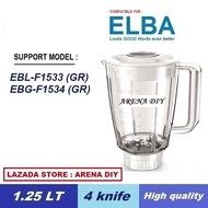 ELBA Blender Jug & DRY MILL compatible support model : EBL-F1533 (GR) / EBG-F1534 (GR) Not included 