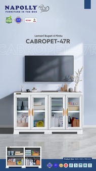 BUFFET TV MEJA TV LEMARI PLASTIK NAPOLLY