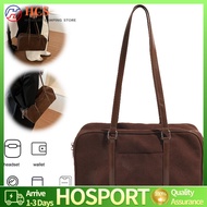 【HCS】ผู้หญิง faux suede suede ball fashion bag underarm bag closure กระเป๋าหิ้วเล็ก ๆ