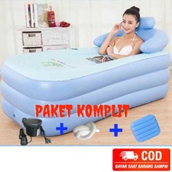 Portable Inflatable Bathtub With Blue / Intime Inflatable Bathtub