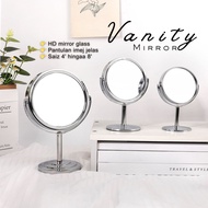 RIAHOME「Rekaan Nordic」Cermin Meja Estetik Makeup Mirror Aesthetic Stand Decor Mirror Desk Cermin Bul
