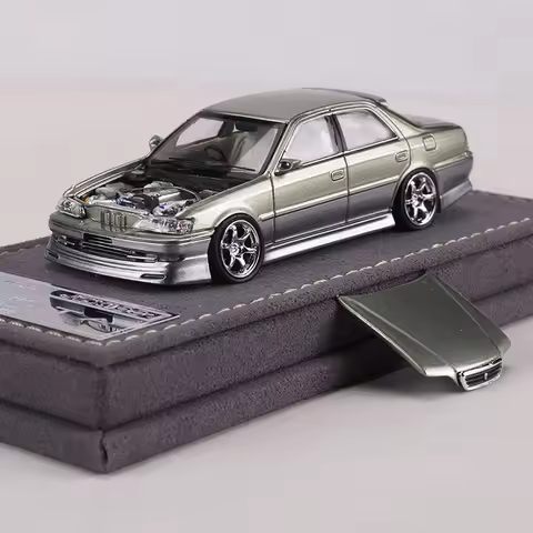 Mortal 1:64 Cresta JZX100 Alloy Model Car The engine cover can be removed